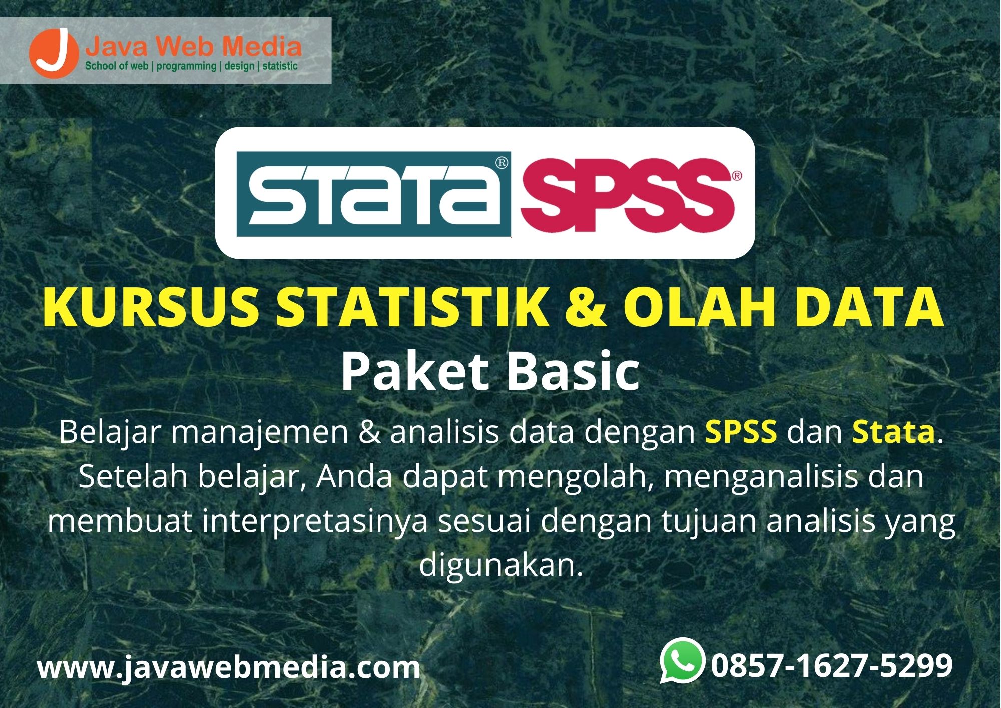 Kursus Statistik dan Olah Data (SPSS dan STATA) Paket Basic